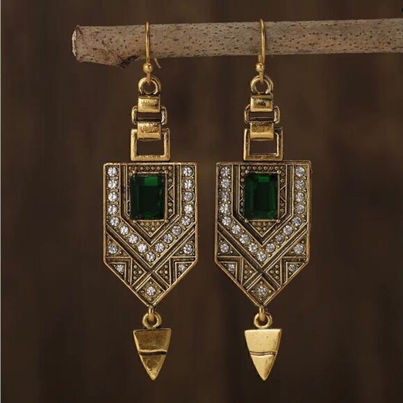 💚 NEW vintage antique style drop dangle earrings 💚 - Picture 7 of 7